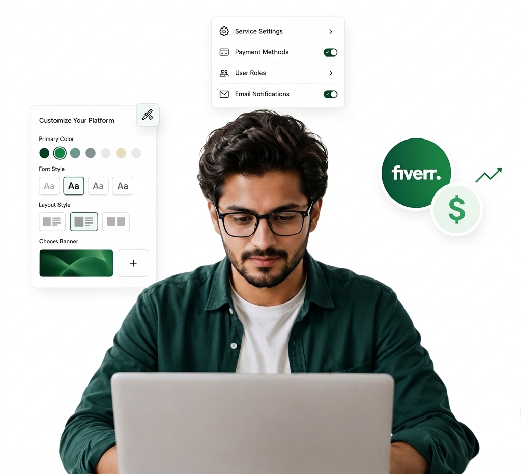 Yo!Gigs Fiverr clone software logo