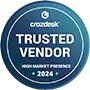Crozdesk Trusted Vendor Award 2024